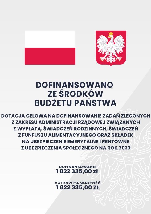 Plakat świadczenia 2023