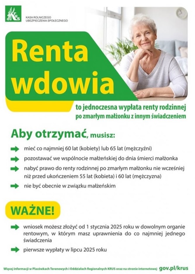 renta wdowia krus